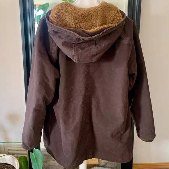 CARHARTT Super Dux Relaxed Fit Insulated Hooded Barn Jacket - Picture 2 of 6